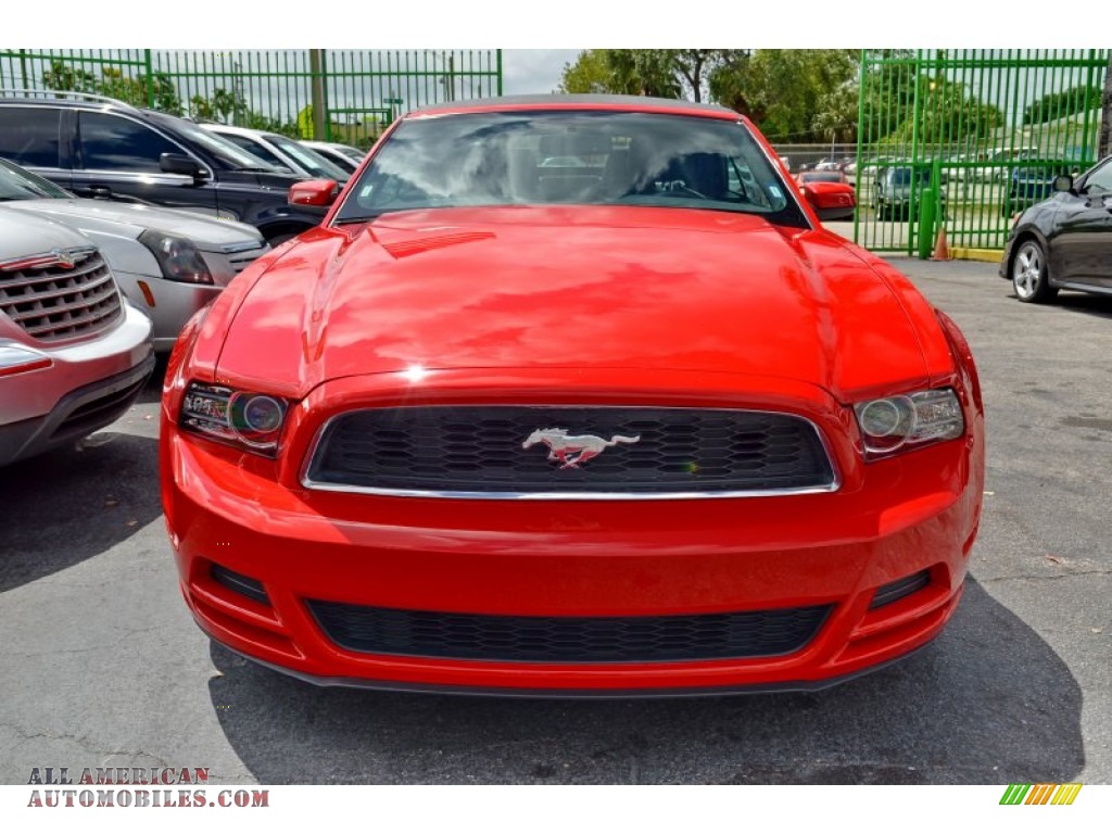 2014 Mustang V6 Premium Convertible - Race Red / Charcoal Black photo #27