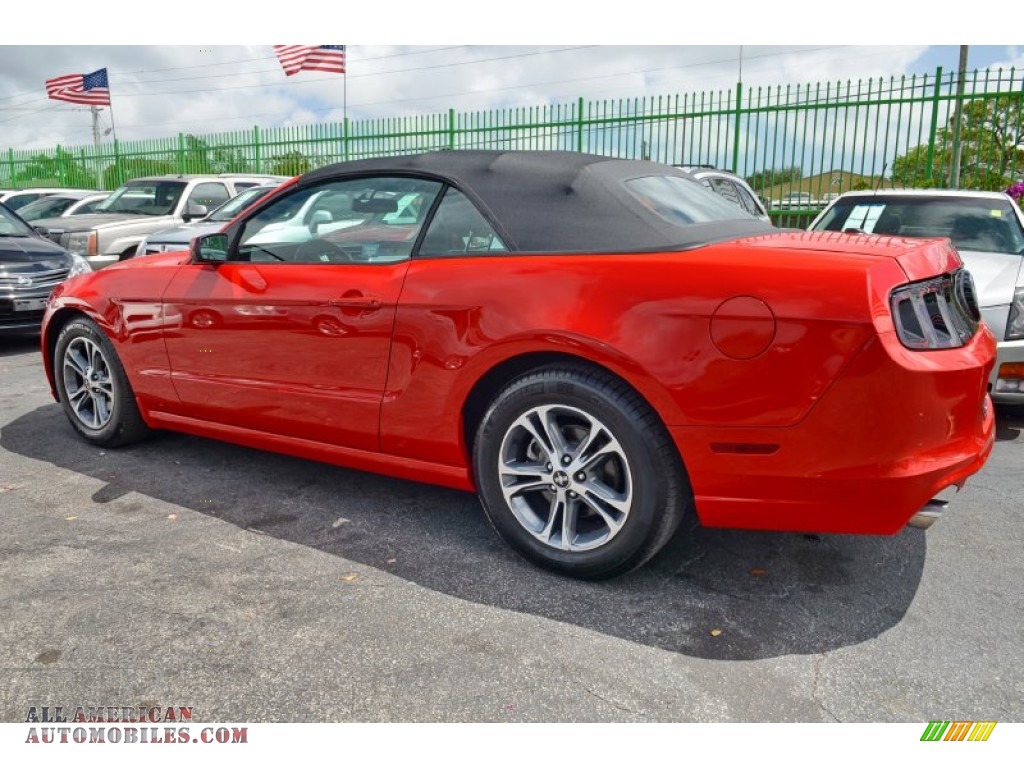 2014 Mustang V6 Premium Convertible - Race Red / Charcoal Black photo #31