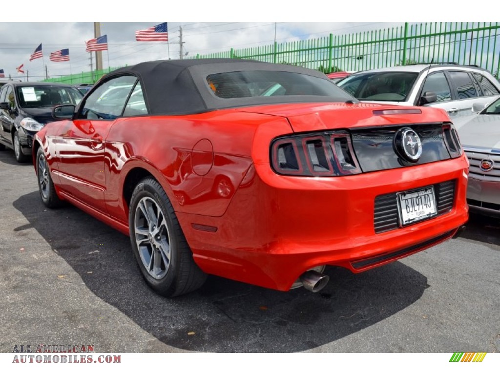 2014 Mustang V6 Premium Convertible - Race Red / Charcoal Black photo #32