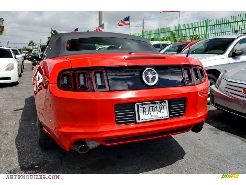 2014 Mustang V6 Premium Convertible - Race Red / Charcoal Black photo #33