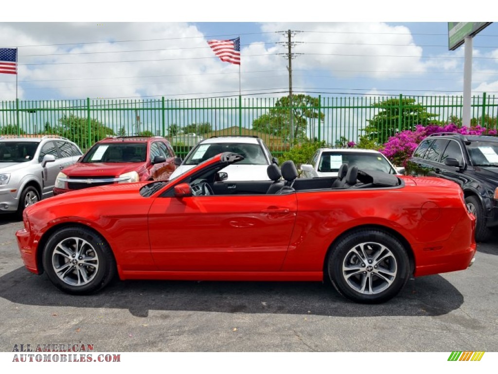 2014 Mustang V6 Premium Convertible - Race Red / Charcoal Black photo #37