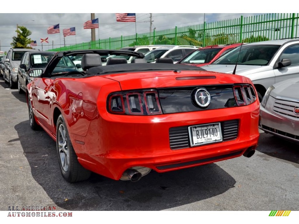 2014 Mustang V6 Premium Convertible - Race Red / Charcoal Black photo #38
