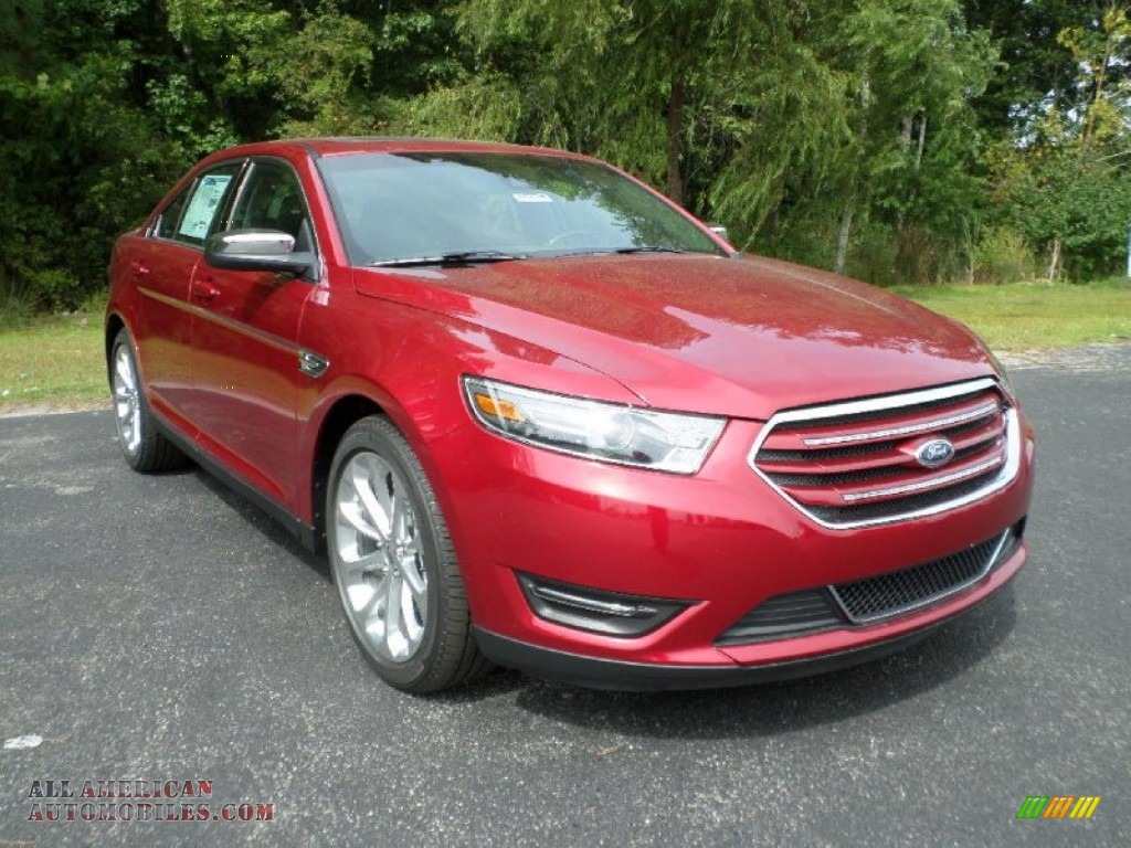 Ruby Red Metallic / Charcoal Black Ford Taurus Limited