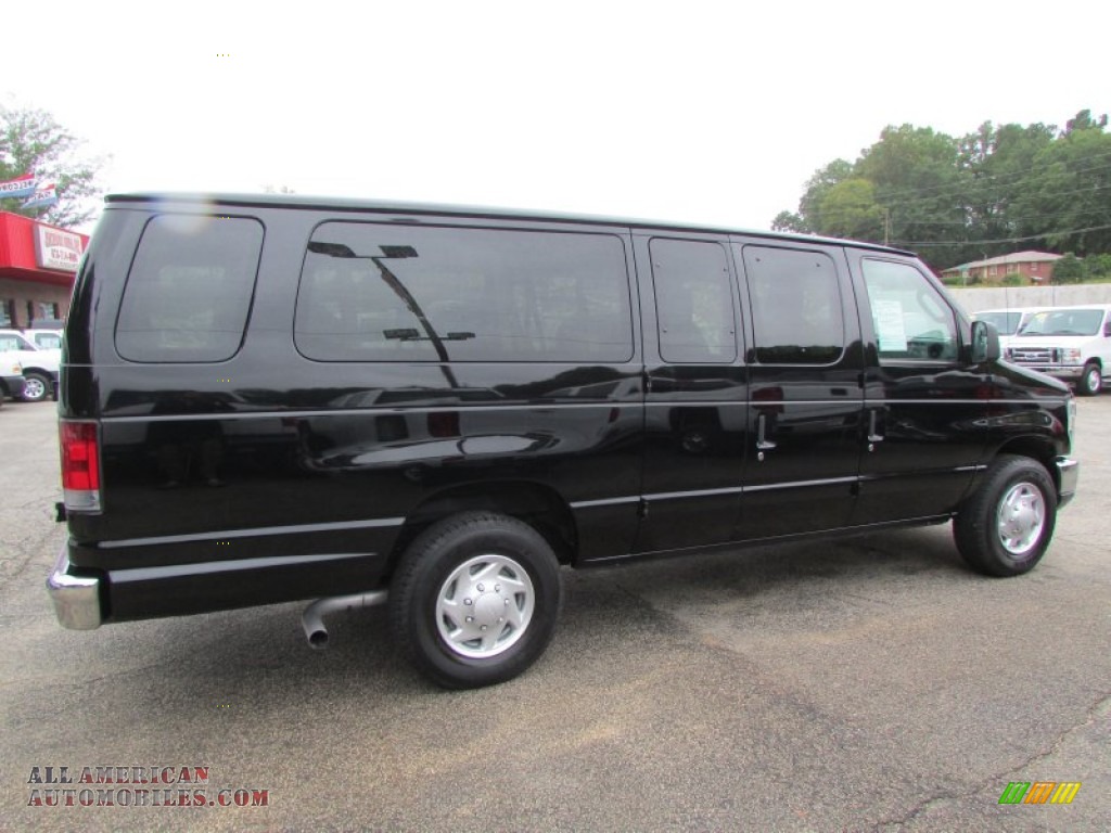 2013 E Series Van E350 XLT Extended Passenger - Black / Medium Flint photo #6