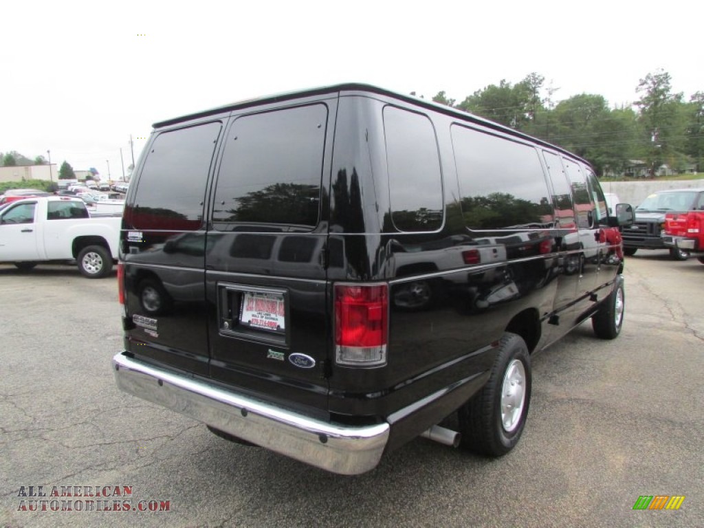 2013 E Series Van E350 XLT Extended Passenger - Black / Medium Flint photo #7