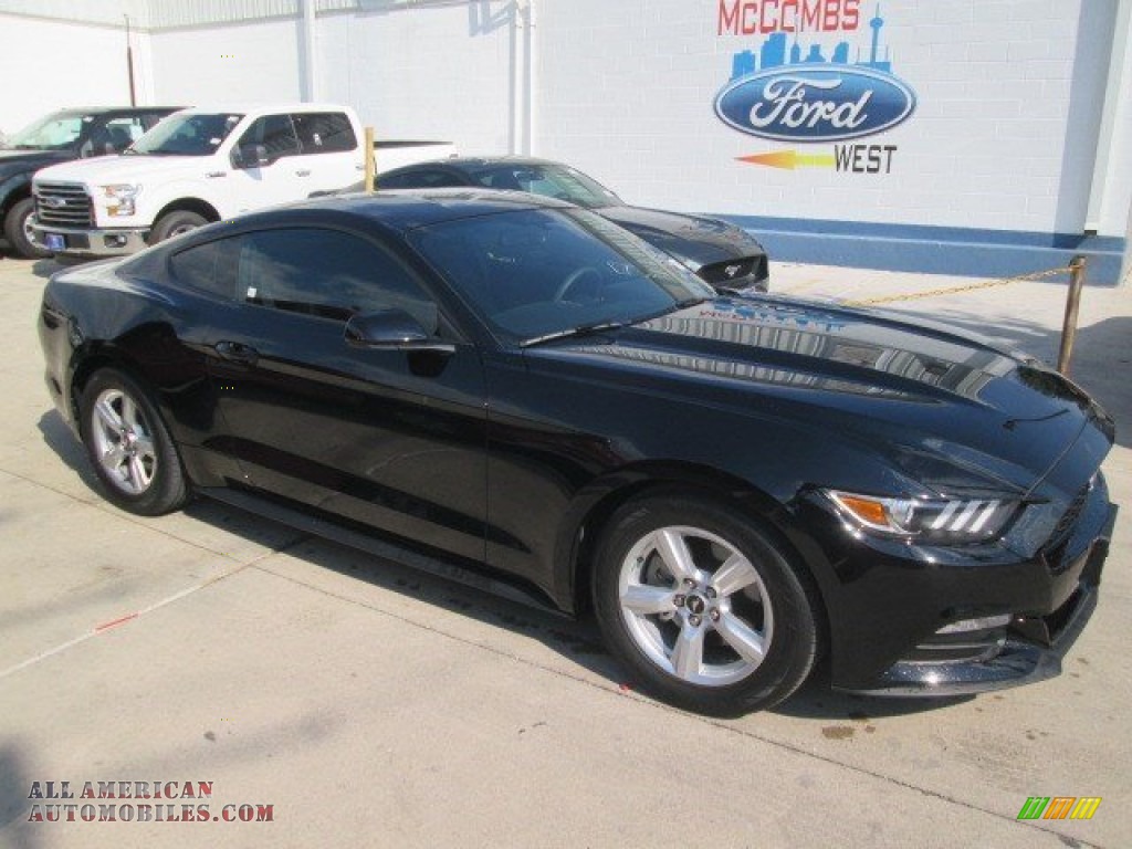 2015 Mustang V6 Coupe - Black / Ebony photo #1