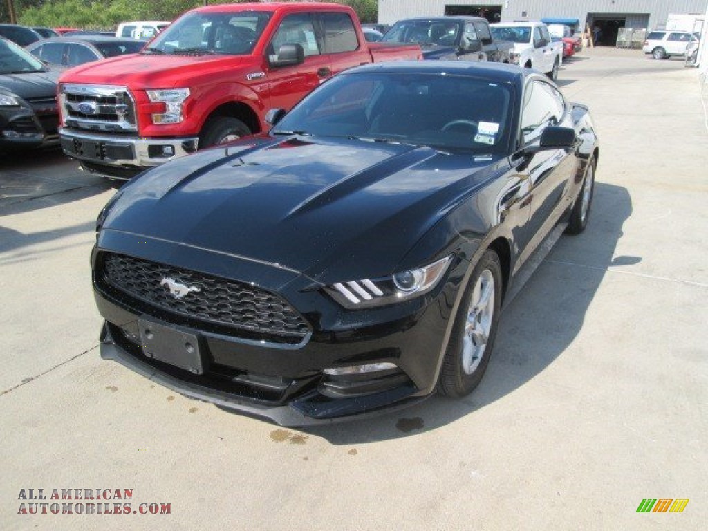 2015 Mustang V6 Coupe - Black / Ebony photo #17