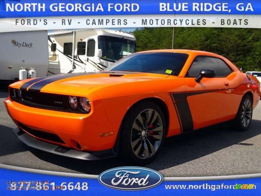 Header Orange / Dark Slate Gray Dodge Challenger SRT8 392