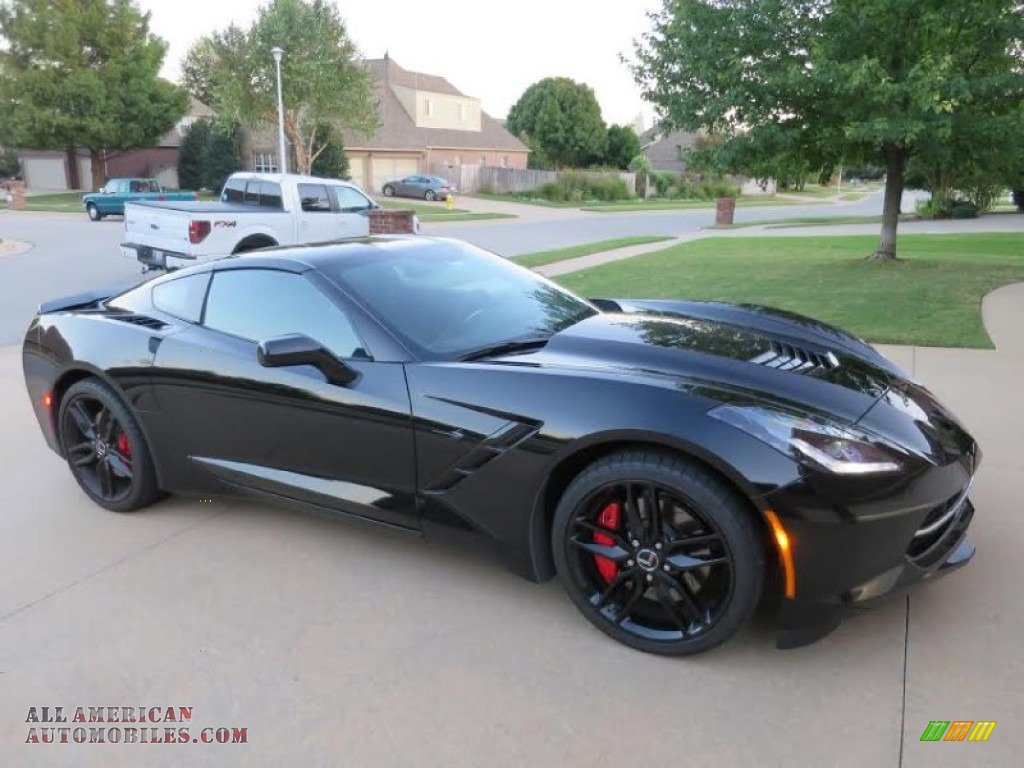 2015 Corvette Stingray Coupe Z51 - Black / Jet Black photo #11