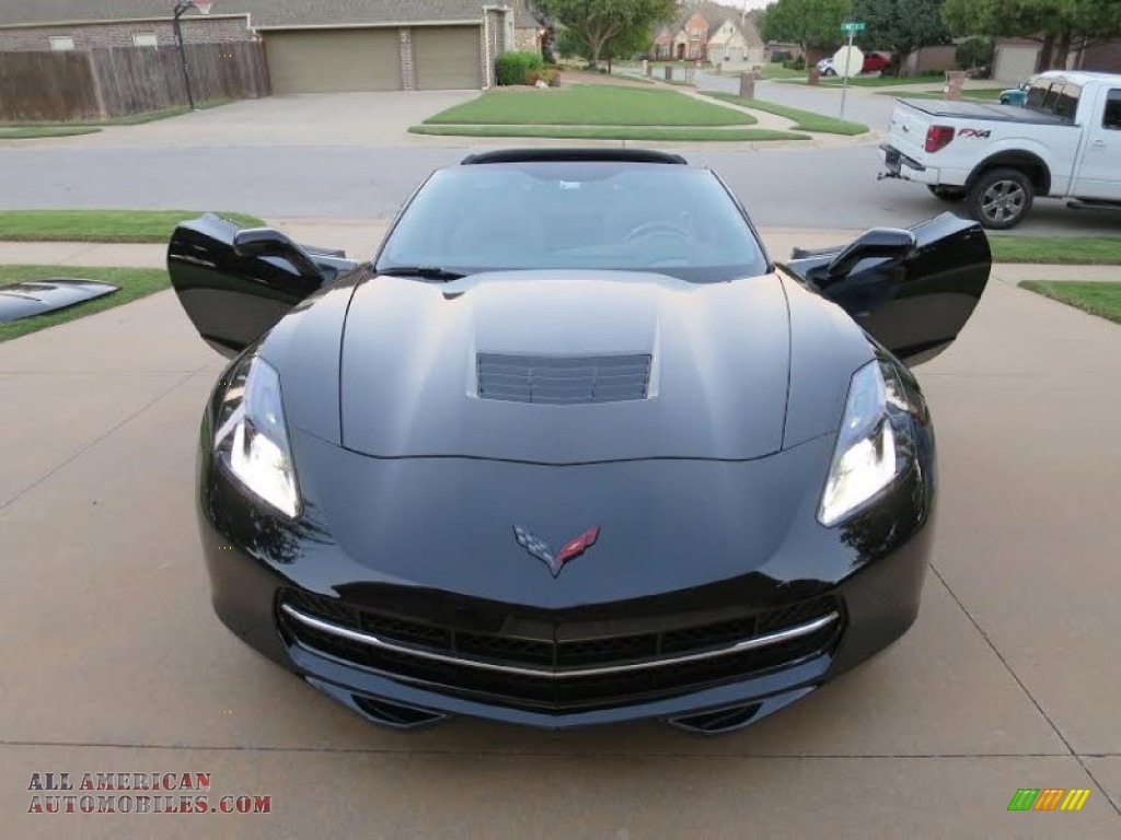 2015 Corvette Stingray Coupe Z51 - Black / Jet Black photo #15