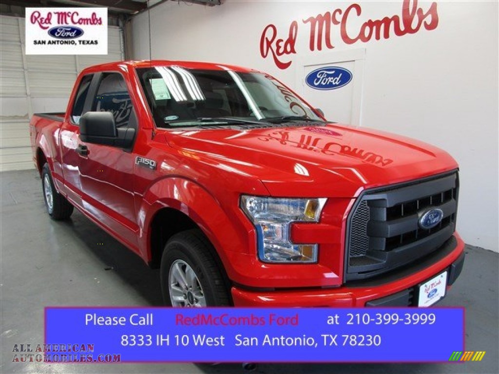 Race Red / Medium Earth Gray Ford F150 XL SuperCab
