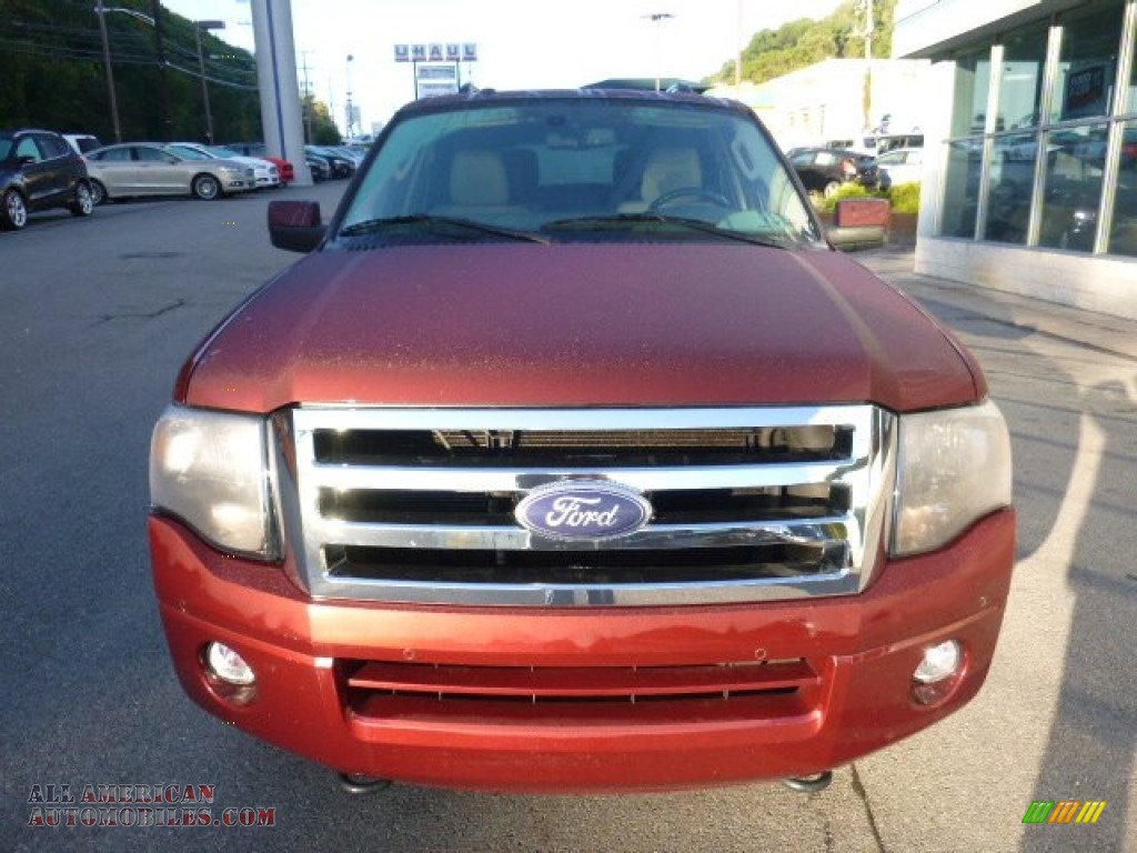2012 Expedition Limited 4x4 - Autumn Red Metallic / Charcoal Black photo #3