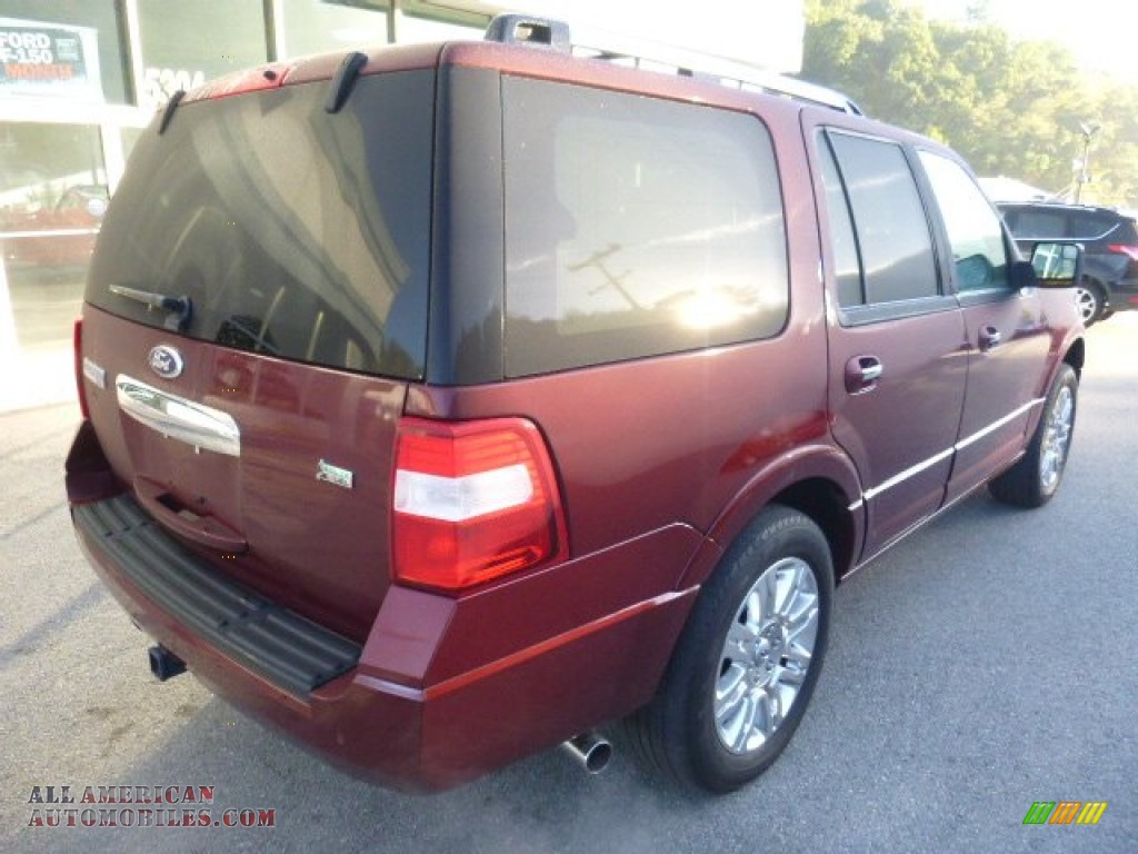 2012 Expedition Limited 4x4 - Autumn Red Metallic / Charcoal Black photo #4