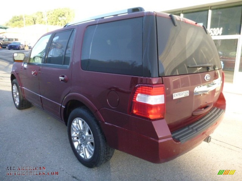 2012 Expedition Limited 4x4 - Autumn Red Metallic / Charcoal Black photo #6
