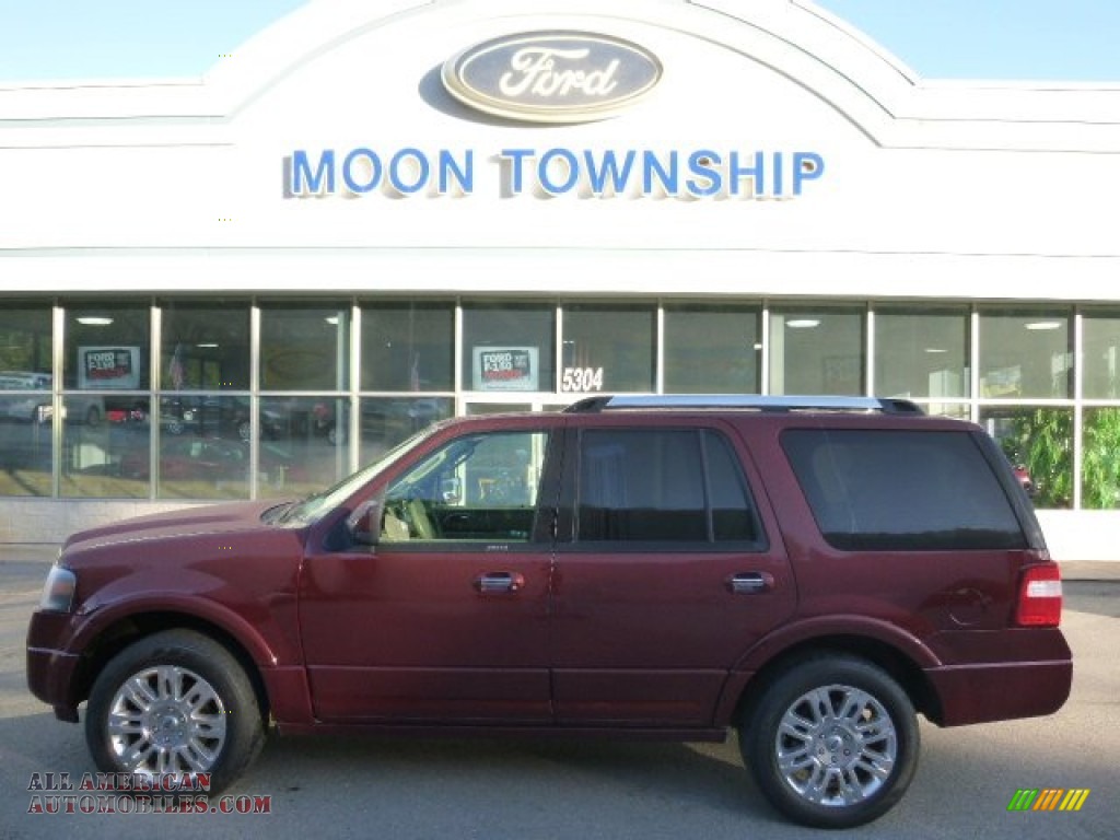 2012 Expedition Limited 4x4 - Autumn Red Metallic / Charcoal Black photo #7