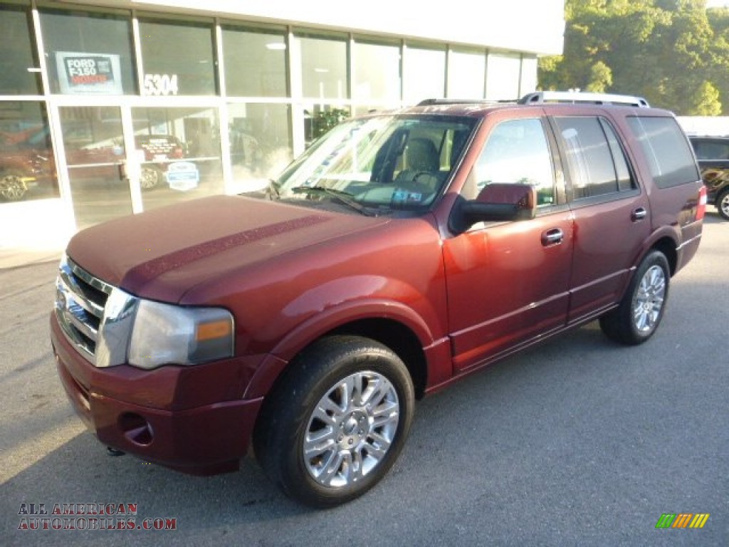 2012 Expedition Limited 4x4 - Autumn Red Metallic / Charcoal Black photo #8
