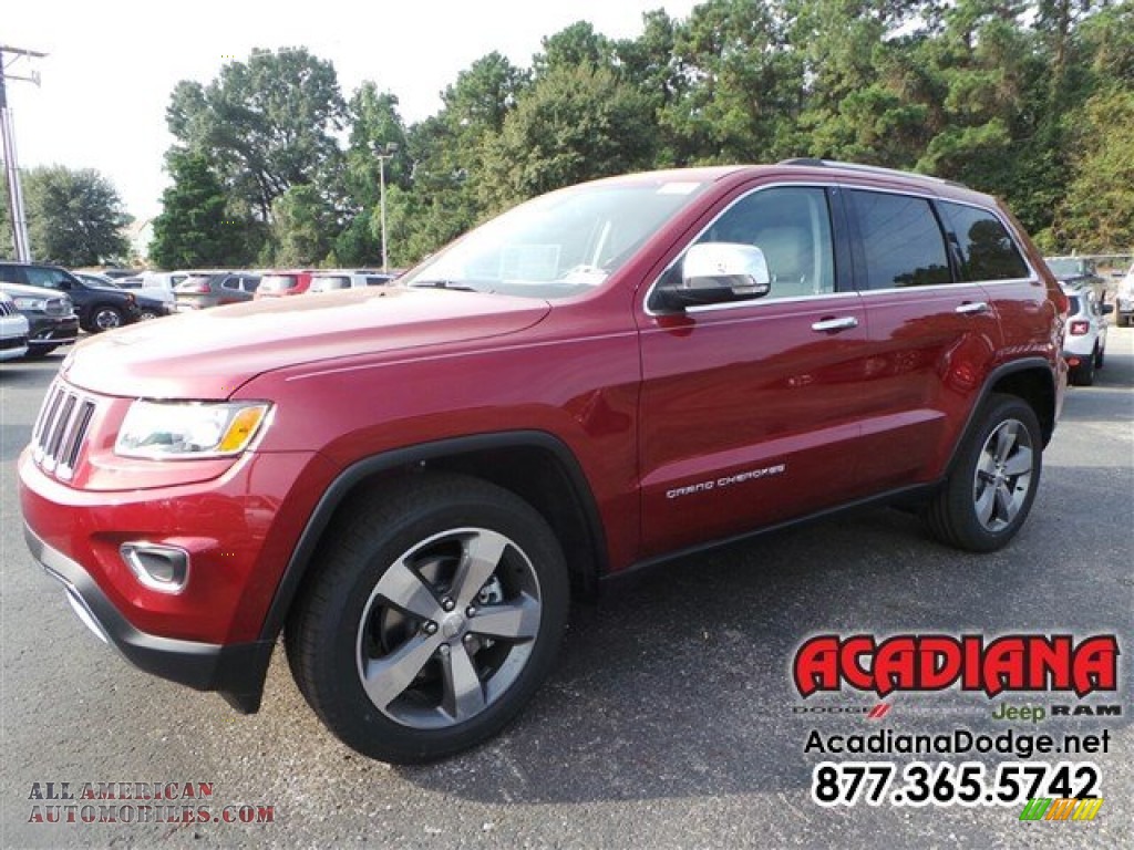 2015 Grand Cherokee Limited - Deep Cherry Red Crystal Pearl / Black/Light Frost Beige photo #1