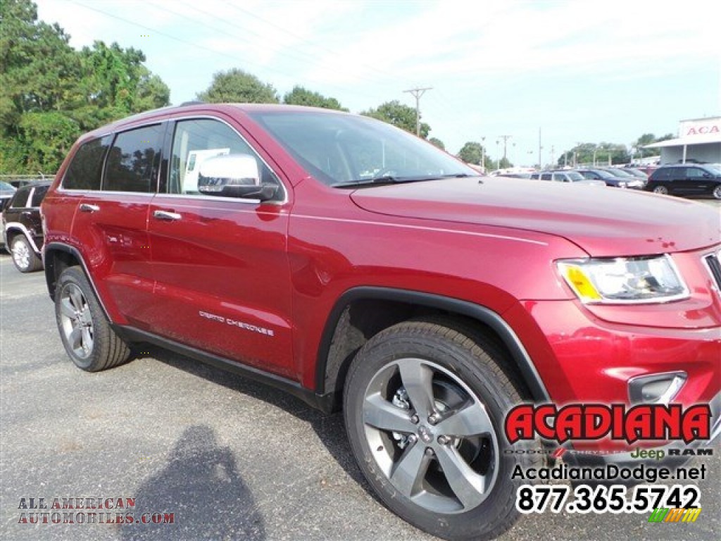 2015 Grand Cherokee Limited - Deep Cherry Red Crystal Pearl / Black/Light Frost Beige photo #4