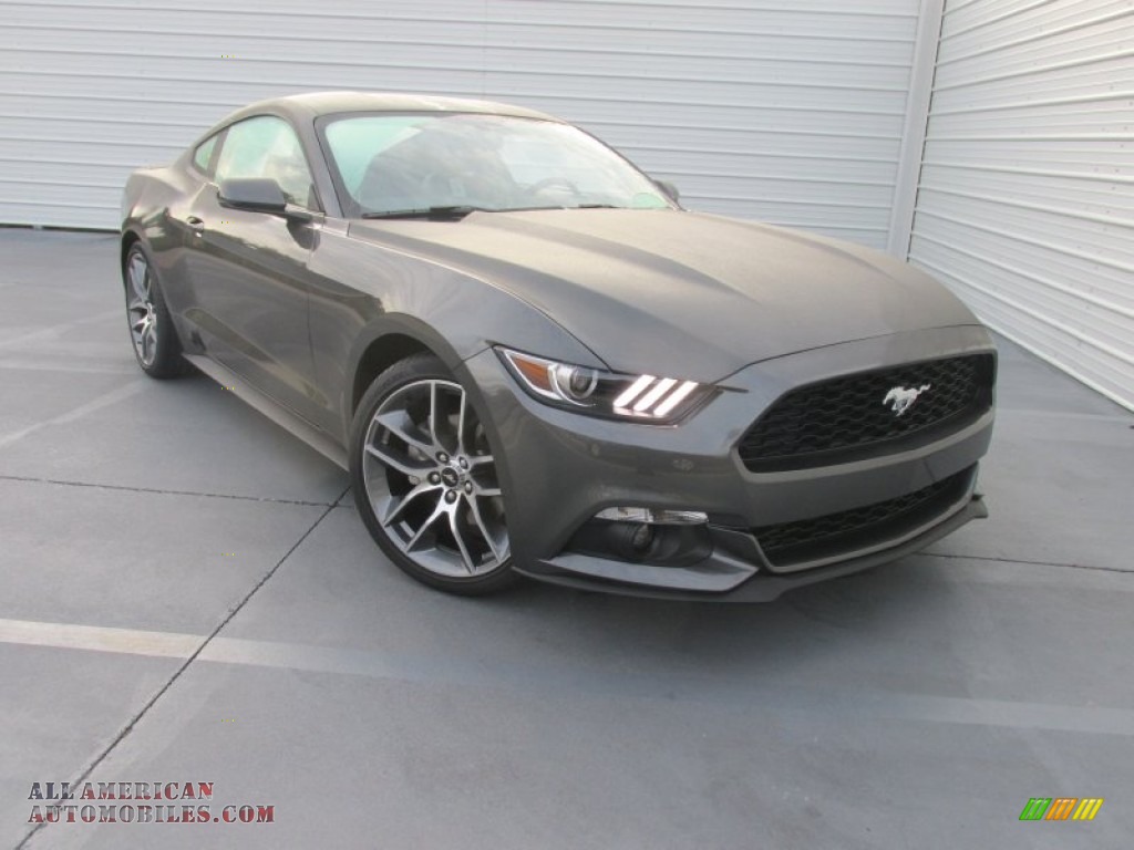 Magnetic Metallic / Ebony Ford Mustang EcoBoost Premium Coupe