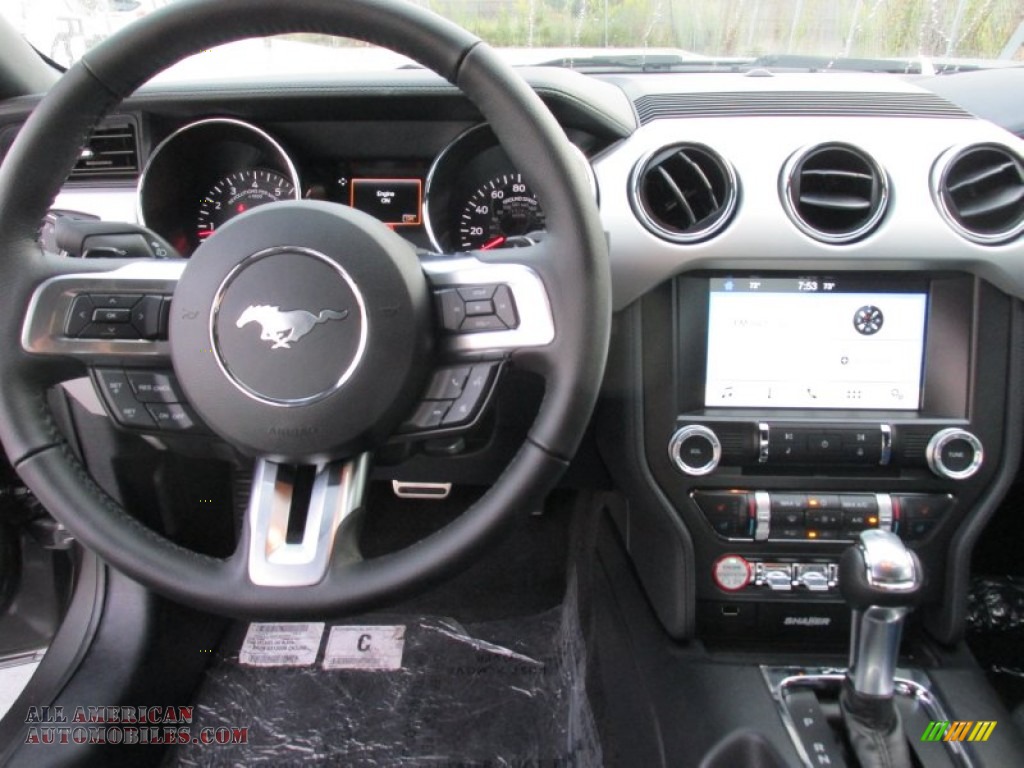 2016 Mustang EcoBoost Premium Coupe - Magnetic Metallic / Ebony photo #22