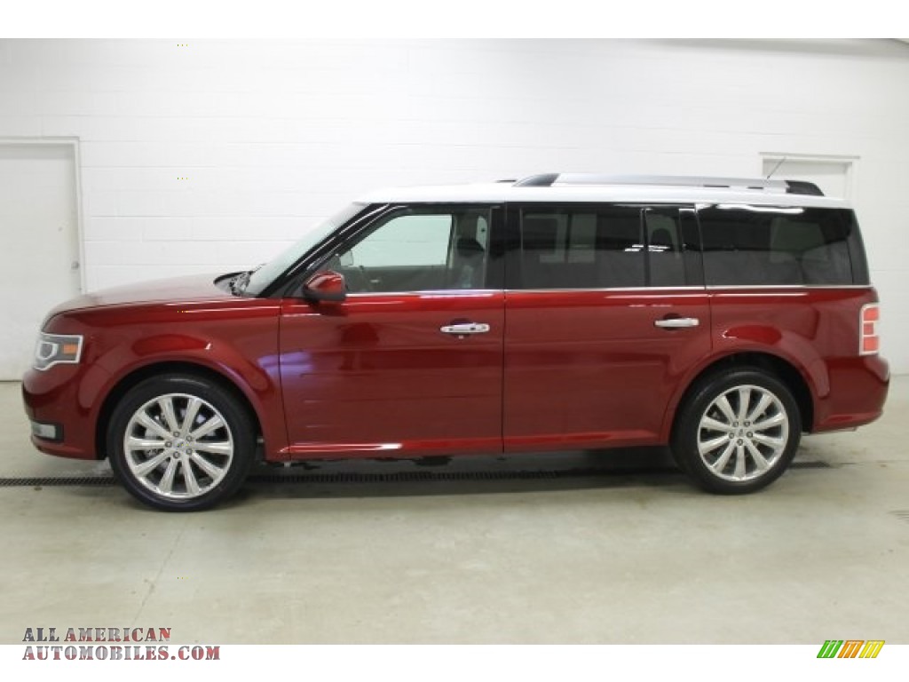 Ruby Red Metallic / Charcoal Black Ford Flex Limited AWD