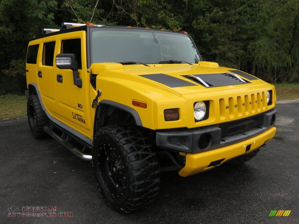 Yellow / Ebony Black Hummer H2 SUV