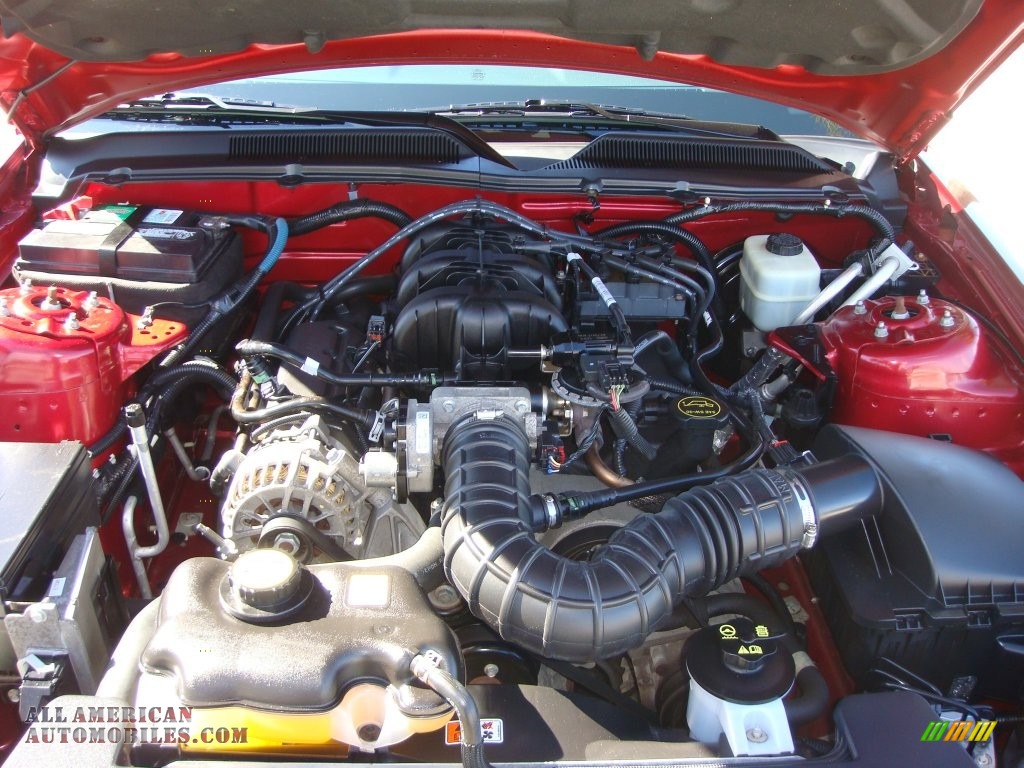 2006 Mustang V6 Premium Convertible - Redfire Metallic / Light Parchment photo #29