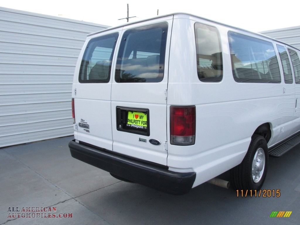 2012 E Series Van E350 XL Extended Passenger - Oxford White / Medium Flint photo #12