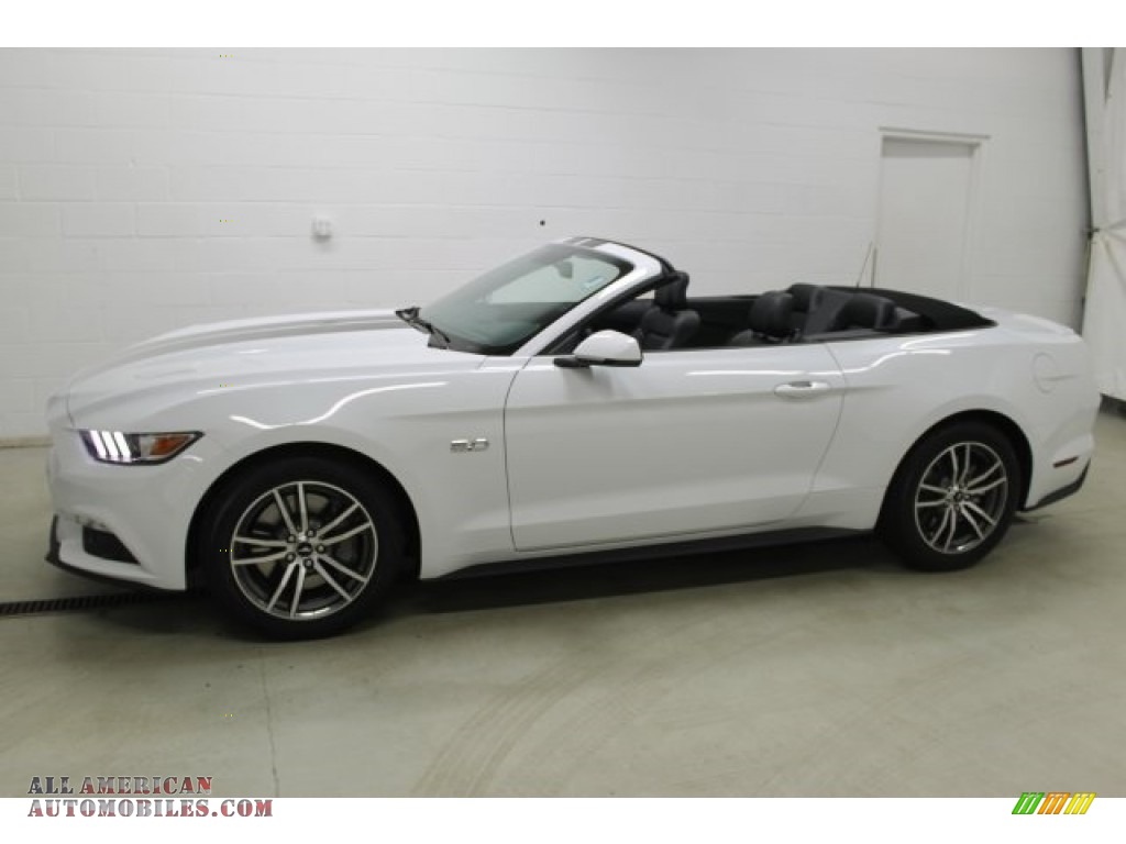 Oxford White / Ebony Ford Mustang GT Premium Convertible
