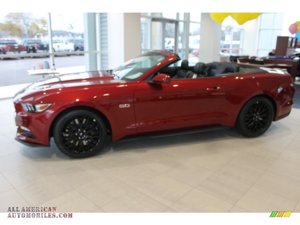 Ruby Red Metallic / Ebony Ford Mustang GT Premium Convertible