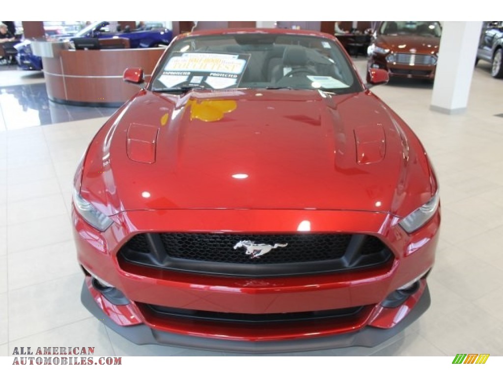 2016 Mustang GT Premium Convertible - Ruby Red Metallic / Ebony photo #2