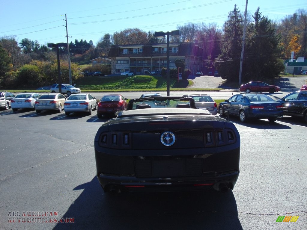 2013 Mustang V6 Premium Convertible - Black / Charcoal Black photo #4