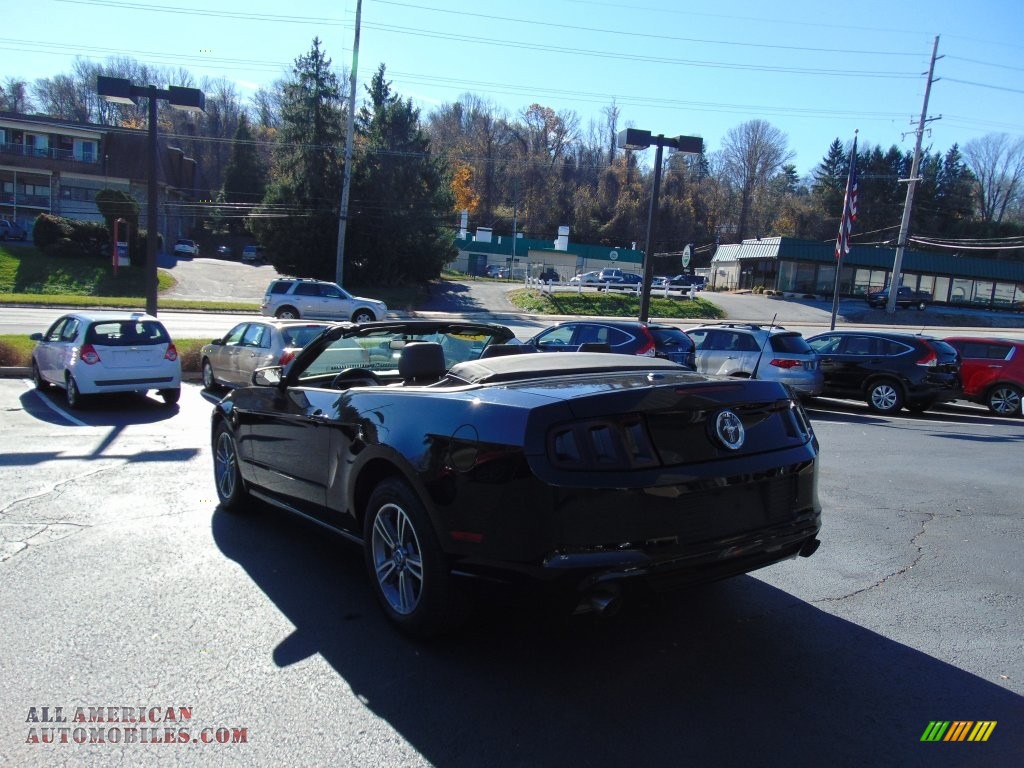 2013 Mustang V6 Premium Convertible - Black / Charcoal Black photo #5