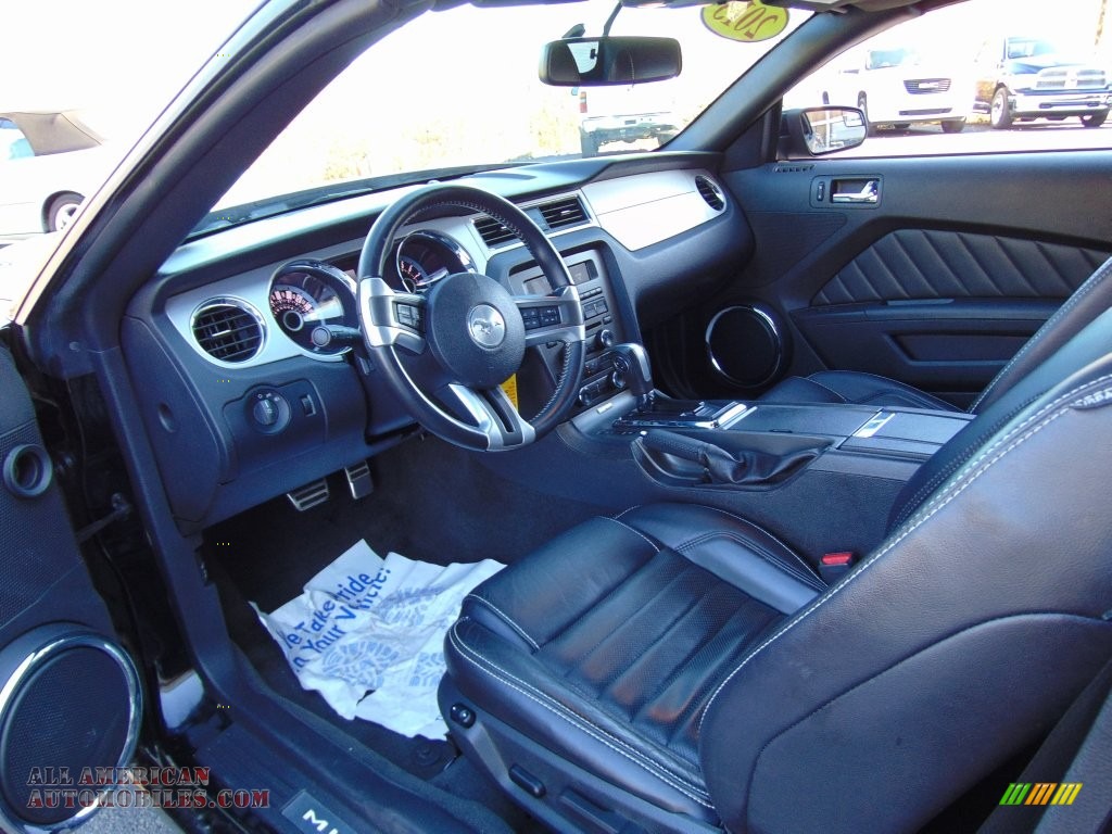 2013 Mustang V6 Premium Convertible - Black / Charcoal Black photo #14
