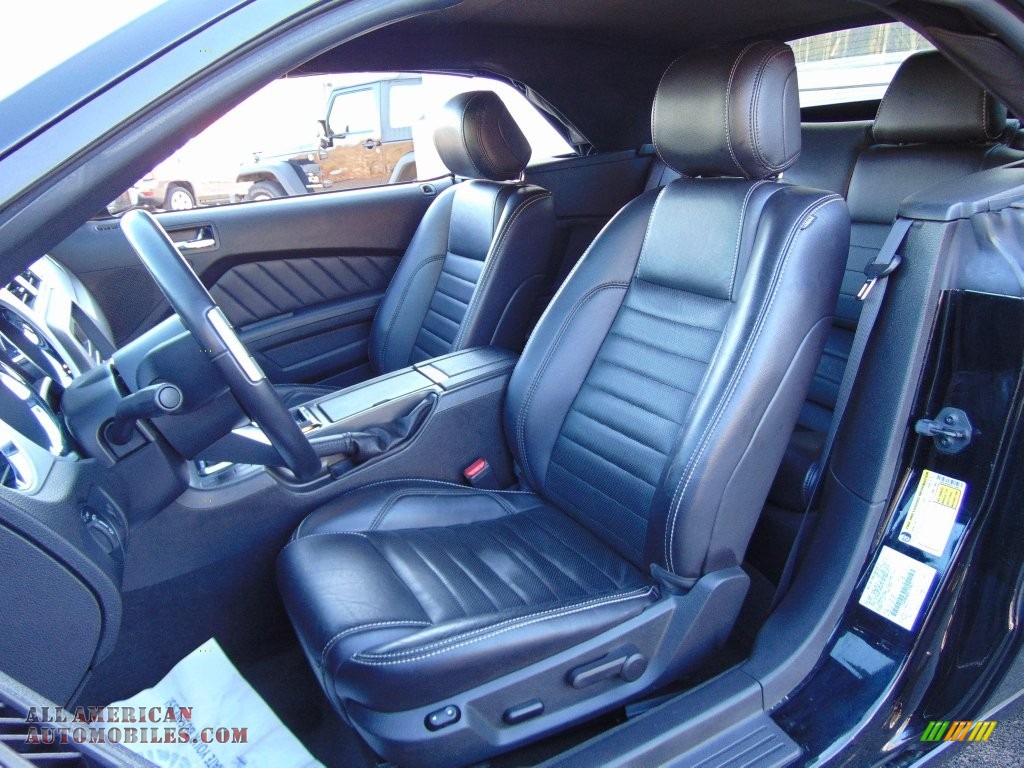 2013 Mustang V6 Premium Convertible - Black / Charcoal Black photo #15
