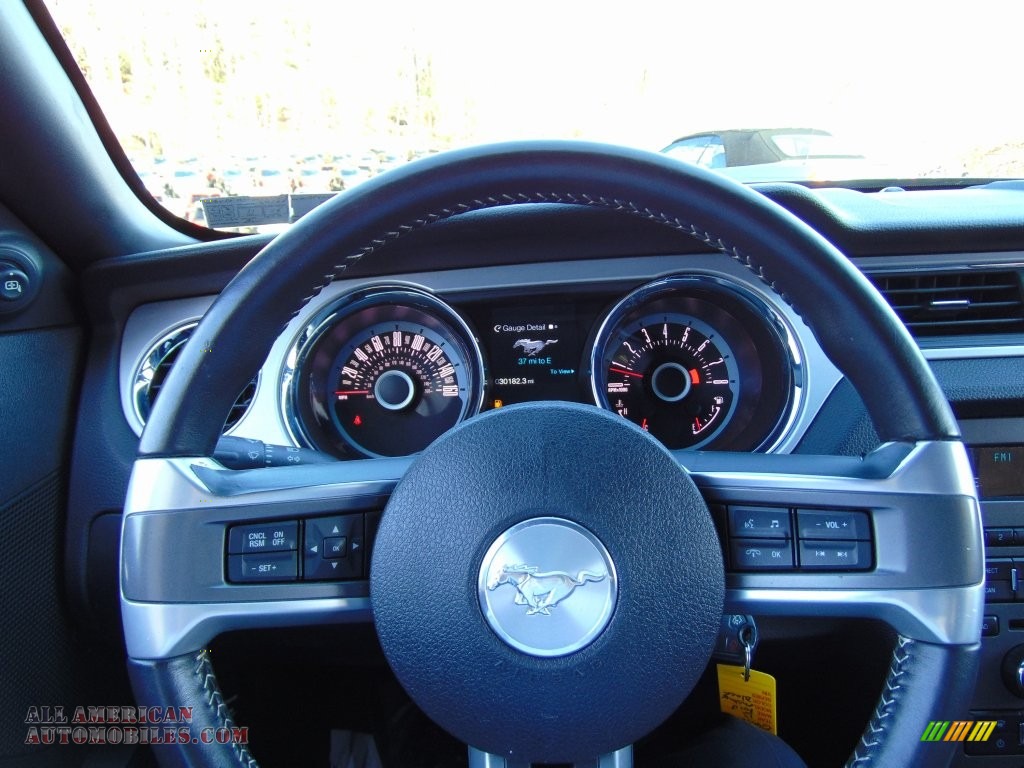 2013 Mustang V6 Premium Convertible - Black / Charcoal Black photo #25