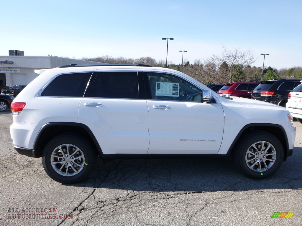 2015 Grand Cherokee Limited 4x4 - Bright White / Black/Light Frost Beige photo #7