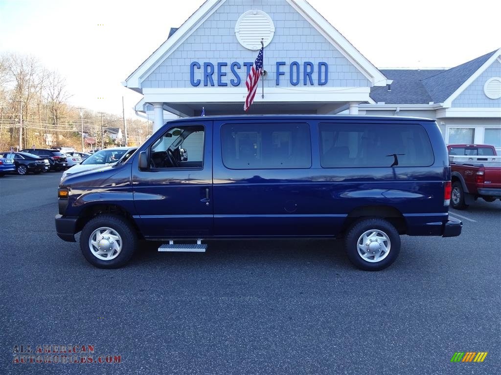 2012 E Series Van E350 XLT Passenger - Dark Blue Pearl / Medium Flint photo #4