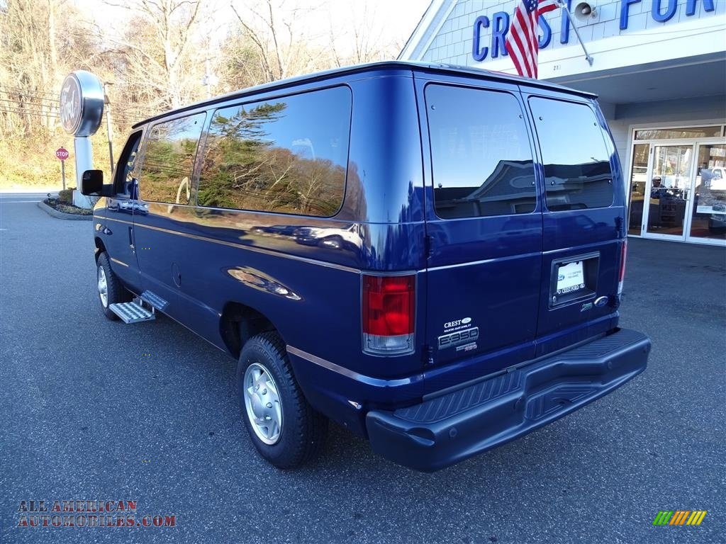 2012 E Series Van E350 XLT Passenger - Dark Blue Pearl / Medium Flint photo #5