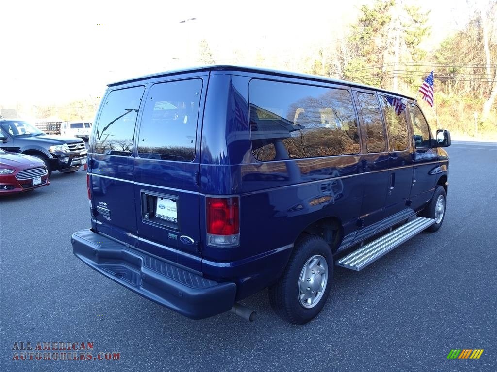 2012 E Series Van E350 XLT Passenger - Dark Blue Pearl / Medium Flint photo #7