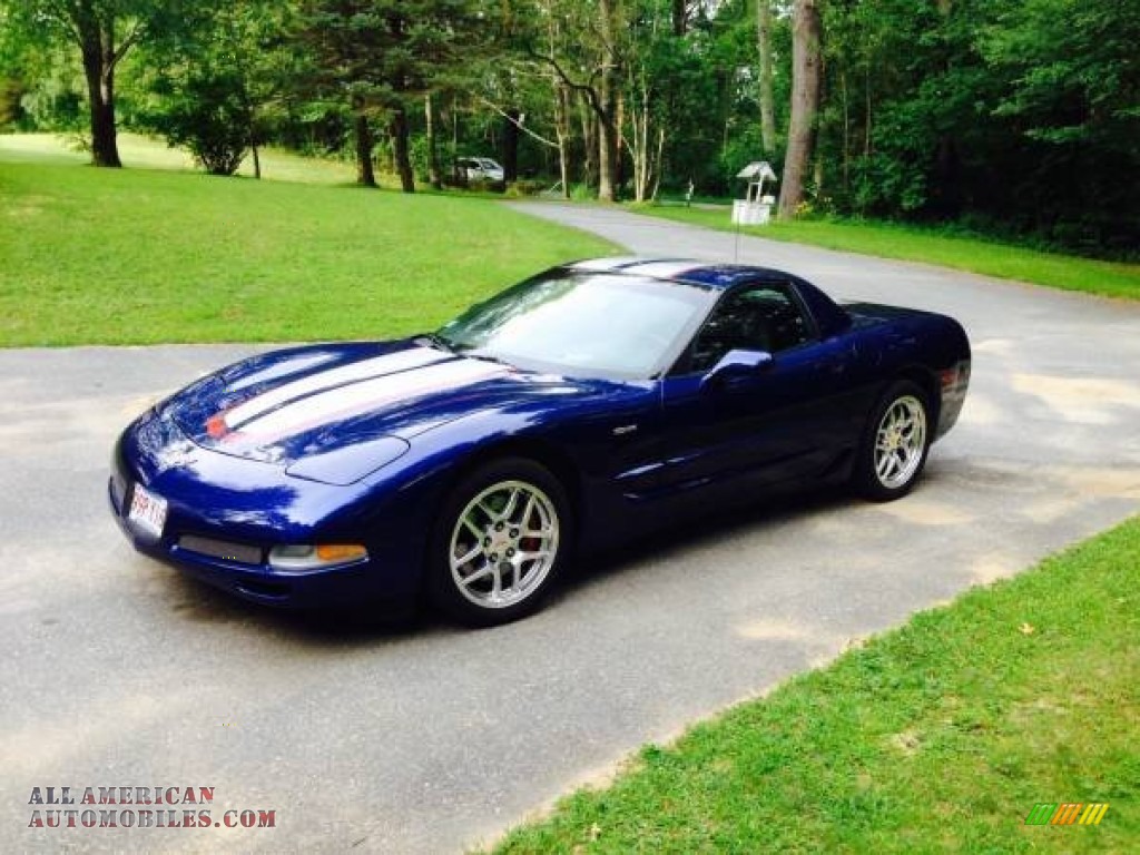 2004 Corvette Z06 - LeMans Blue Metallic / Black photo #1