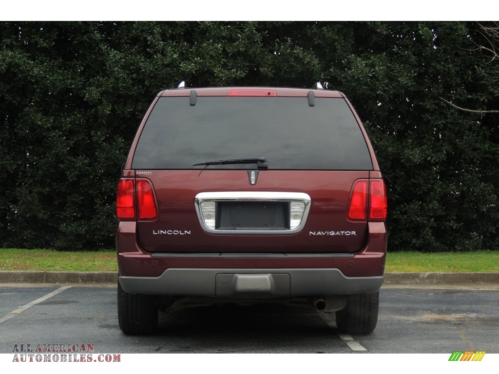 2003 Navigator Luxury 4x4 - Autumn Red Metallic / Light Parchment photo #9