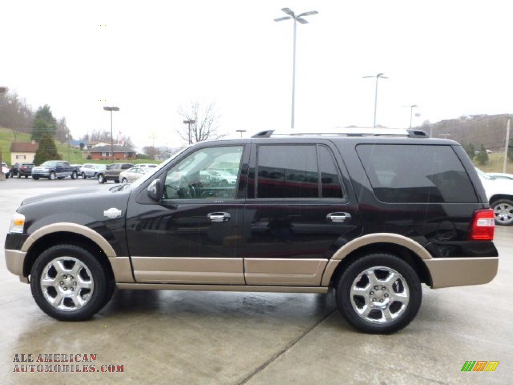 2013 Expedition King Ranch 4x4 - Tuxedo Black / King Ranch Charcoal Black/Chaparral Leather photo #11