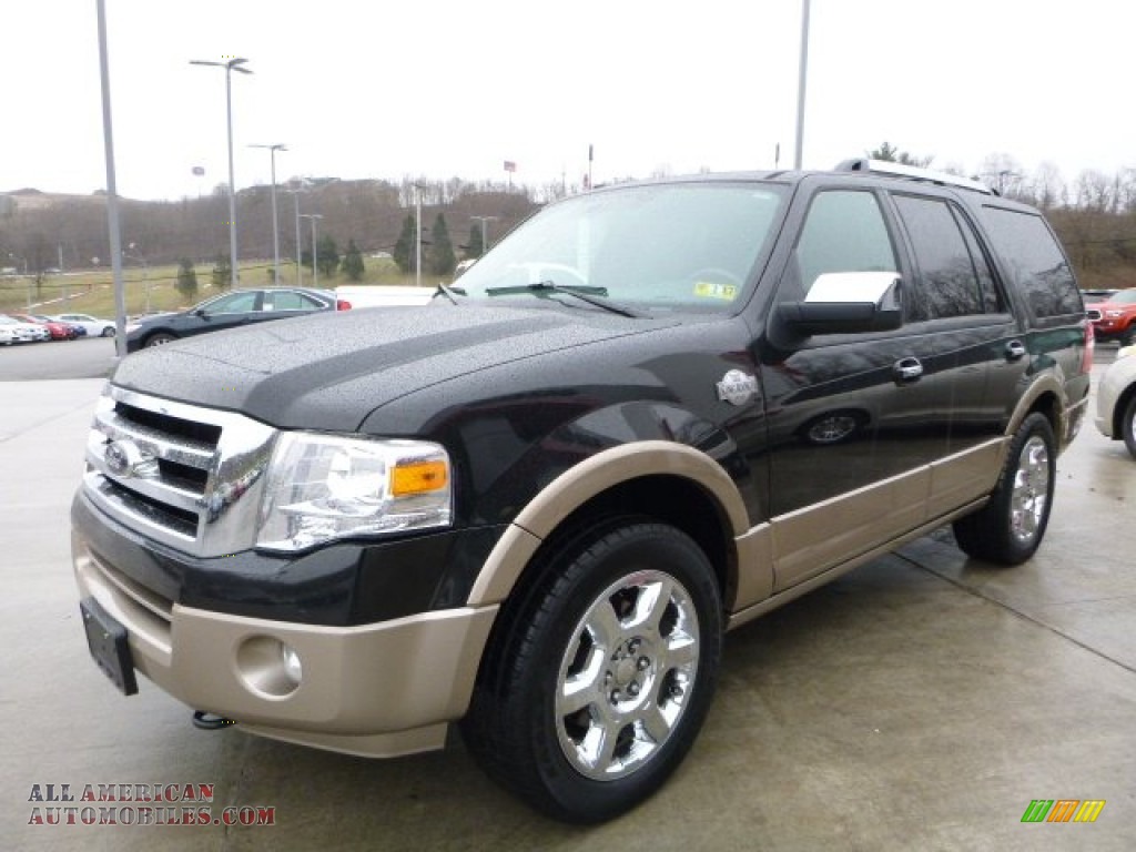 2013 Expedition King Ranch 4x4 - Tuxedo Black / King Ranch Charcoal Black/Chaparral Leather photo #12