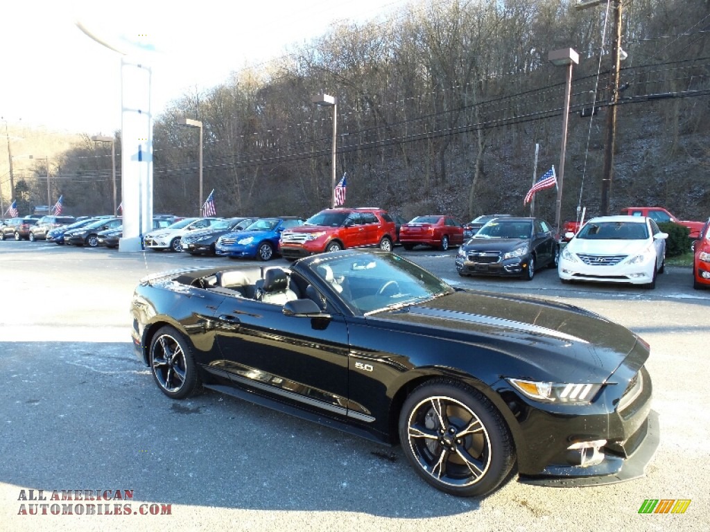 2016 Mustang GT/CS California Special Convertible - Shadow Black / California Special Ebony Black/Miko Suede photo #10