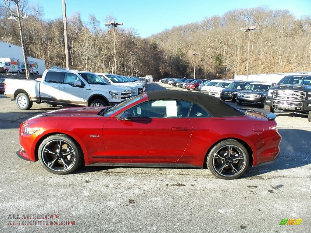 Ruby Red Metallic / California Special Ebony Black/Miko Suede Ford Mustang GT/CS California Special Convertible