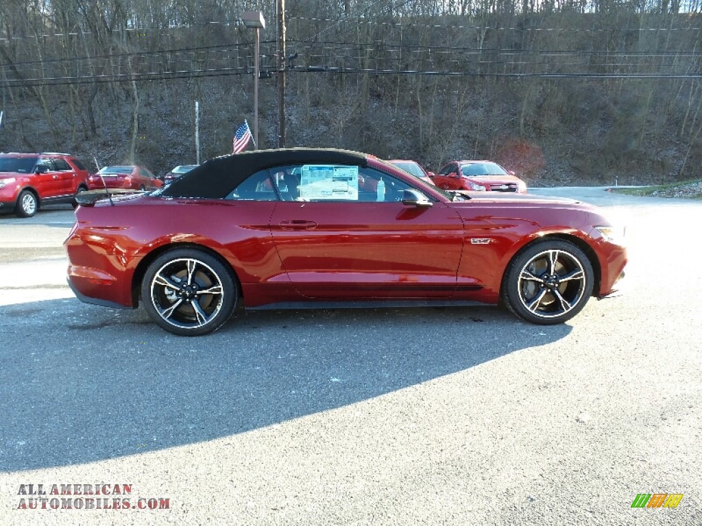 2016 Mustang GT/CS California Special Convertible - Ruby Red Metallic / California Special Ebony Black/Miko Suede photo #3