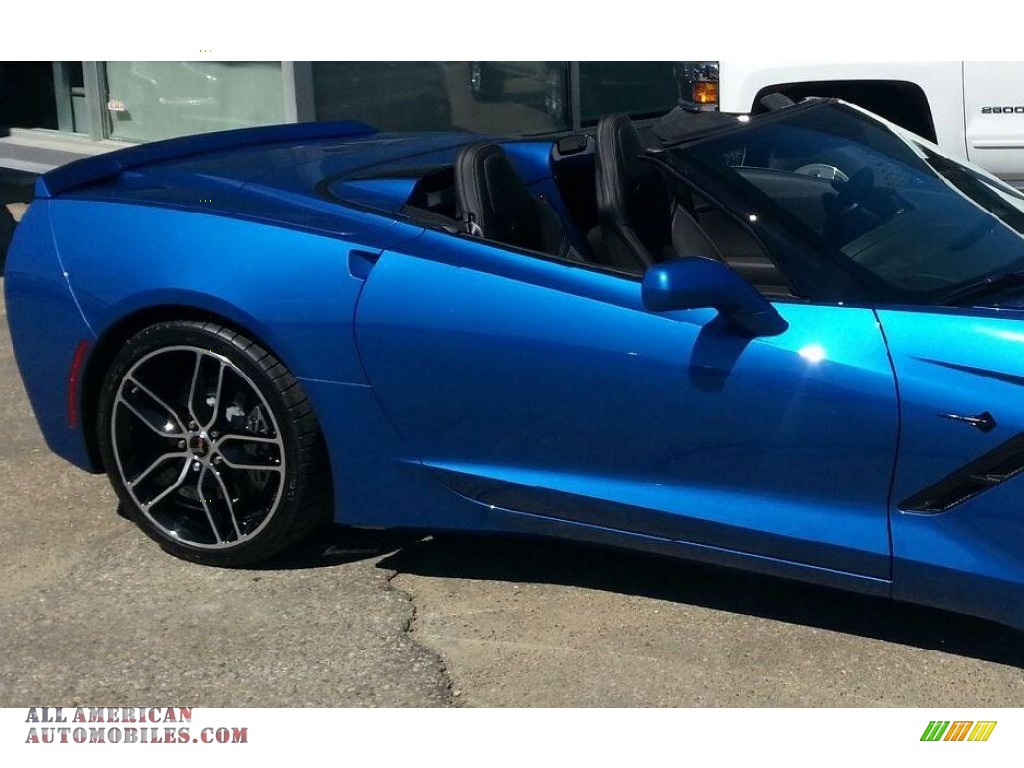 2015 Corvette Stingray Convertible - Laguna Blue Tintcoat / Jet Black photo #3