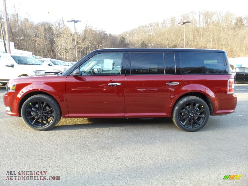 Ruby Red / Charcoal Black/Light Earth Gray Ford Flex SEL AWD