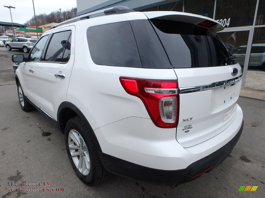2013 Explorer XLT 4WD - White Platinum Tri-Coat / Medium Light Stone photo #8